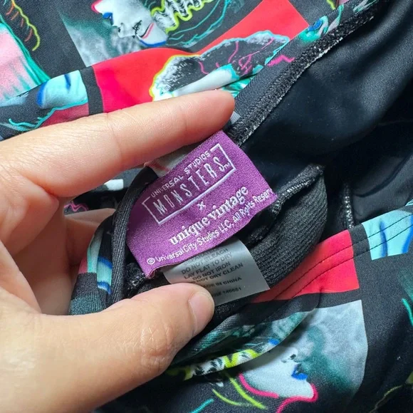 Universal monsters bride of Frankenstein halter Swimsuit Dress - Picture 9 of 11